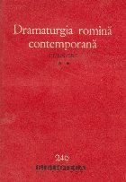 coperta Dramaturgia romina contemporana, Volumul al II-lea