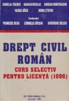 Drept civil roman - Curs selectiv pentru licenta (1996)