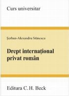 coperta Drept internaţional privat român