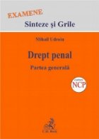 coperta Drept penal. Partea generala - sinteze si grile pentru examene