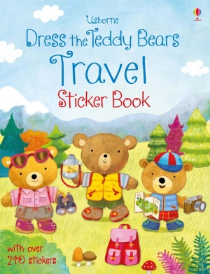 Dress the teddy bears travel sticker book
