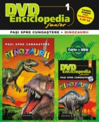 DVD Enciclopedia Junior nr. 1. Pasi spre cunoastere - Dinozaurii (carte + DVD)