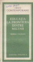 Educatia Frontiera dintre Milenii
