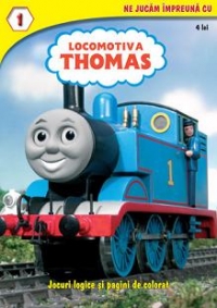 Ne jucam impreuna cu locomotiva Thomas. Jocuri logice si pagini de colorat