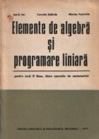 Elemente algebra programare liniara pentru