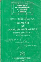 Elemente analiza matematica pentru clasa