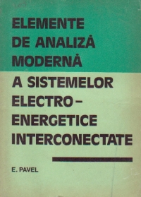 Elemente de analiza moderna a sistemelor electro-energetice interconectate