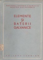 coperta Elemente si baterii galvanice