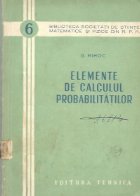 Elemente calculul probabilitatilor