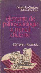 Elemente de psihosociologie a muncii eficiente