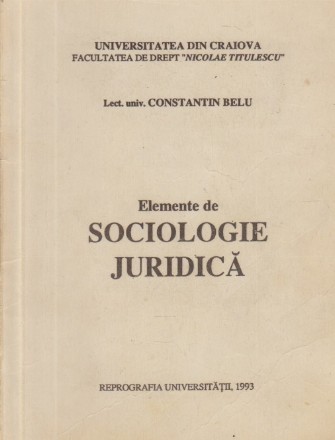 Elemente de sociologie juridica