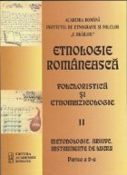 Etnologie romaneasca. Partea a II a