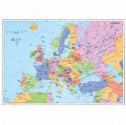coperta Europa - Harta Politica; + Harta Contur: 160 x 120 cm
