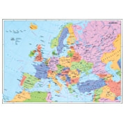 Europa - Harta Politica; + Harta Contur: 160 x 120 cm