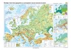 coperta Europa. Harta fizico-geografica si a principalelor resurse naturale de subsol (Dimensiune: 160x120 cm)