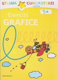 Exercitii grafice pentru gradinita (varsta 5+) - galbena