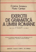 Exercitii Gramatica Limbii Romane