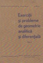 Exercitii probleme geometrie analitica diferentiala