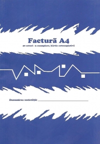 Factura A4, 3 ex, autocopiativa (fara TVA)