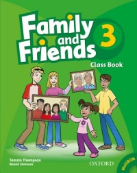 Family and Friends 3 Class Book and MultiROM Pack