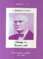 Filosofia Romania Veche Radulescu Motru)