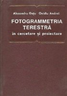 Fotogrammetria terestra cercetare proiectare
