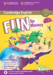 Fun for Movers Student s Book with Online Activities with Audio and Home Fun Booklet 4 ( 4 th edition )