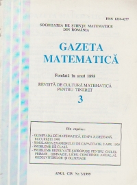 Gazeta Matematica, Nr. 3/1999
