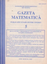 Gazeta matematica, 5/1992