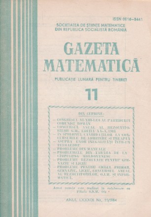 Gazeta Matematica, 11/1984