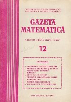 coperta Gazeta Matematica, Nr. 12 /1976