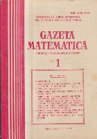 coperta Gazeta Matematica, Nr. 1/1989