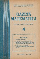 Gazeta Matematica, Nr. 4/Aprilie 1978