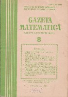Gazeta matematica,  August 1986