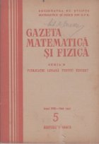 Gazeta matematica fizica 5/1957