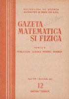 Gazeta matematica fizica 12/1957