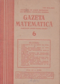 Gazeta Matematica, Iunie 1985