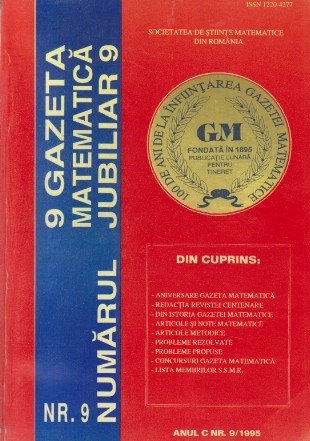Gazeta Matematica Jubiliar, 9/1995