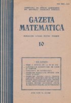 Gazeta matematica, Octombrie 1988