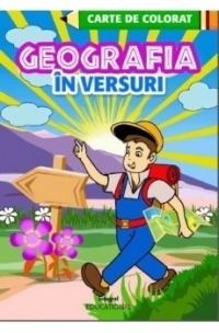 Geografia in versuri - Carte de colorat