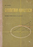 Geometria analitica manual pentru clasa