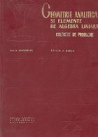 Geometrie analitica elemente algebra liniara