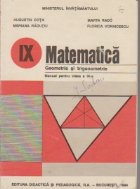 Geometrie si trigonometrie. Manual pentru clasa a IX-a (Editie 1997)
