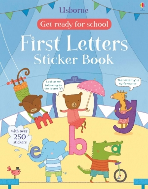 Get ready for school first letters sticker book