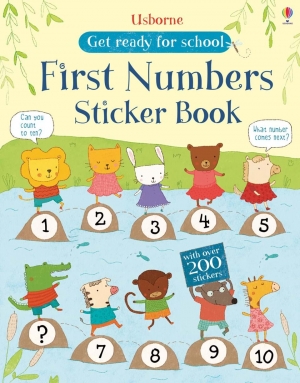 Get ready for school first numbers sticker book