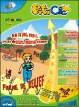 PitiClic - Hai la joc copii, peste dealuri, munti, campii - Formele de relief (CD-ROM)
