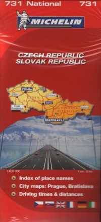 Harta Cehia si Slovacia (1 cm: 6 km)