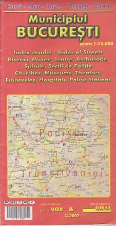 Harta Municipiul Bucuresti (1:13 000, Editie 2002)