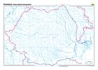 Harta Romaniei - reteaua hidrografica (140x100cm)