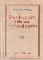 coperta Ideea de dreptate si libertate in cintecul popular